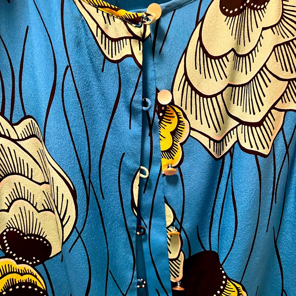 Silk Floral Dress - Picture 2 of 5